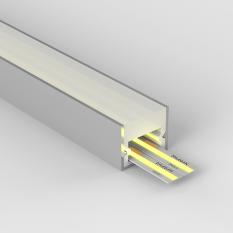 Profilé PVC d'angle IP68 étanche pour ruban LED - CRAFT - O04