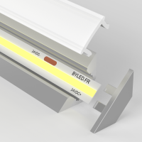 Profilé ruban LED aluminium d'angle pour ruban LED - CRAFT - A03