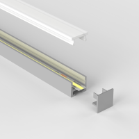 Profilé magnétique pour ruban LED étroit – CRAFT – C15 - Diffuseur givré