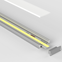 Profilé aluminium sol et mur pour ruban LED - CRAFT - F01