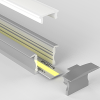 Profilé aluminium encastrable pour ruban LED - CRAFT - E04