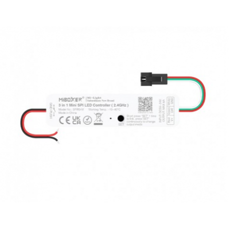 Mini contrôleur de ruban digital mono / RGB / RGBW - 6A - MiBoxer SPIR3-M