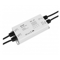 Contrôleur étanche DMX512 vers SPI pour ruban LED digital blanc, RGB ou RGBW - 10A - de 5 à 24V - DS-WP