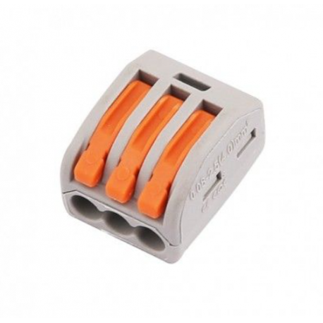 Connecteur rapide à levier – 3 pôles