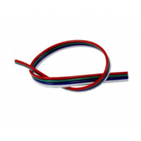 Câble plat pour ruban LED RGB 4 x 0,52 mm² (au mètre)