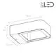 Applique LED murale extérieure anthracite - 6W - 230V - ICONE