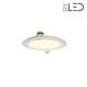 Dalle LED ronde 9 W encastrable - extra plate - SUNNY-9