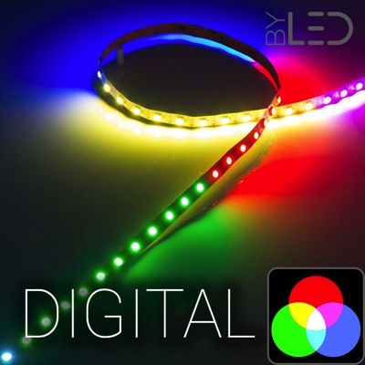 12V - Strip IP20 5050 - RGB digital - 14,4W/m