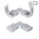 Jonction ruban LED RGB 10 mm Click en L