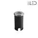 Spot LED encastré de sol rond inox 1W - 12V - QINOX 42 mm