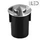Spot LED encastré de sol balise inox 3W - 230V - QINOX 92 mm-B3