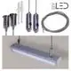 Kit suspension pour profilé LED demi-tube C13