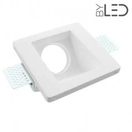 Spot encastrable en plâtre carré oblique STAFF