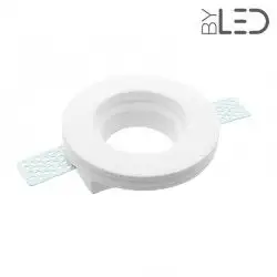 Spot encastrable en plâtre rond plat STAFF - PER03