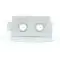 Spot encastrable en plâtre carré orientable double STAFF