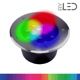 Spot LED encastré de sol inox 24V 12&nbsp;W - Terra 12 - RGB