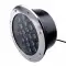 Spot LED encastré de sol inox 24V 12&nbsp;W - Terra 12 - RGB