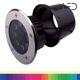 Spot LED encastré de sol inox 24V 8W - Terra 8 – RGB + Blanc chaud