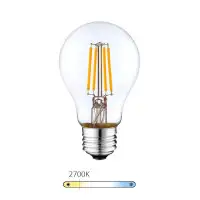 Ampoule LED à filament - Blanc Chaud – 6W - E27 - Dimmable - A60