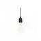 Suspension noire plafond pour Ampoule E27 LED - 1m