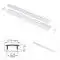 Profilé blanc extra plat en applique pour ruban LED