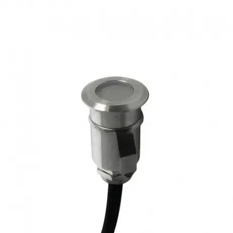 Spot LED encastré de sol rond inox 0.6W - 12V - QINOX 30 mm