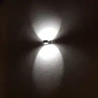 Applique LED murale Ronde double flux 6W - Anthracite - Zefyr