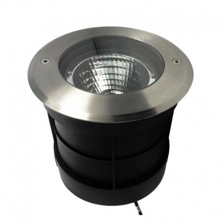 Spot LED encastré de sol orientable inox 15W - 230V - QINOX 160 mm