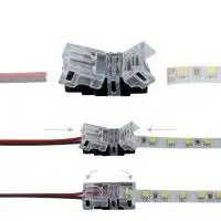 Connexion rapide ruban LED IP20 - Câble 8mm - 2 pôles