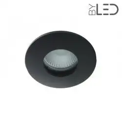 Collerette pour support GU10 - Ronde convex SPLIT - Noir