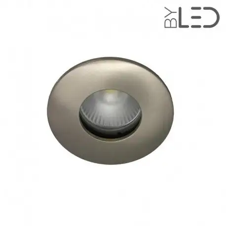 Spot encastrable collerette ronde convex SPLIT - Nickel satiné