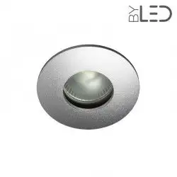 Collerette pour support GU10 - Ronde convex SPLIT - Alu mat