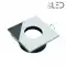 Spot encastrable collerette carrée flat SPLIT - Chrome