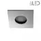 Spot encastrable collerette carrée flat SPLIT - Chrome