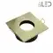 Spot encastrable collerette carrée flat SPLIT - Or satiné