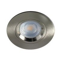 Spot encastrable IP 65 pour LED GU10 – rond – Nickel satiné