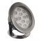 Spot LED encastré de sol immergeable inox 12W - 12V - Hydro 190mm