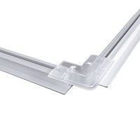 Clip de fixation d'angle pour profilé LED aluminium corniche 2 directions M04