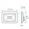 Shape – Projecteur LED ultra plat 230V - extérieur/intérieur – 10W Noir