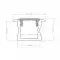 Profilé aluminium encastrable pour ruban LED - CRAFT - E04