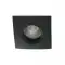 Spot encastrable collerette carrée chanfrein SPLIT - Noir