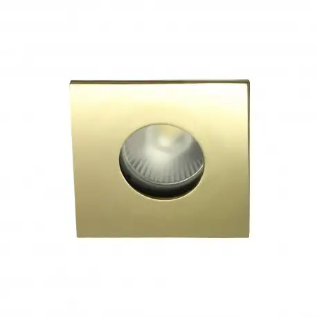 Spot encastrable collerette carrée flat SPLIT - Or brillant