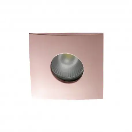 Spot encastrable collerette carrée convex SPLIT - Or brillant