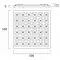 Dalle LED 600 x 600 - Multi LED - 40W– Blanc chaud – 230V - Matrx
