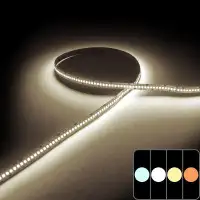 Ruban LED haute fidélité - 19,2W/m - IP20 - Blanc - 240 LED/m - 2835+ - 5m - 24V