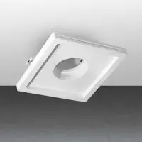Spot encastrable en plâtre carré plat large Staff - PEC-07