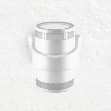 Applique LED murale double sens + anneaux - 6+6W - Blanche - Storm