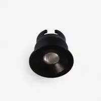 Mini spot LED encastrable - Noir - 2,7W - Pewee