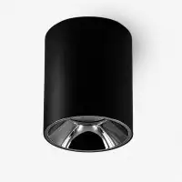 Spot LED en applique plafond réflecteur canon de fusil 14W - Noir - Glaze