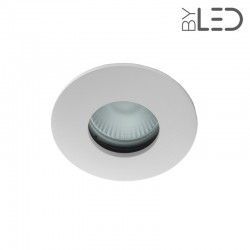 Spot encastrable collerette ronde convex SPLIT - Blanc mat